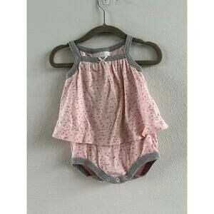 coccoli baby girl pink one piece tank
